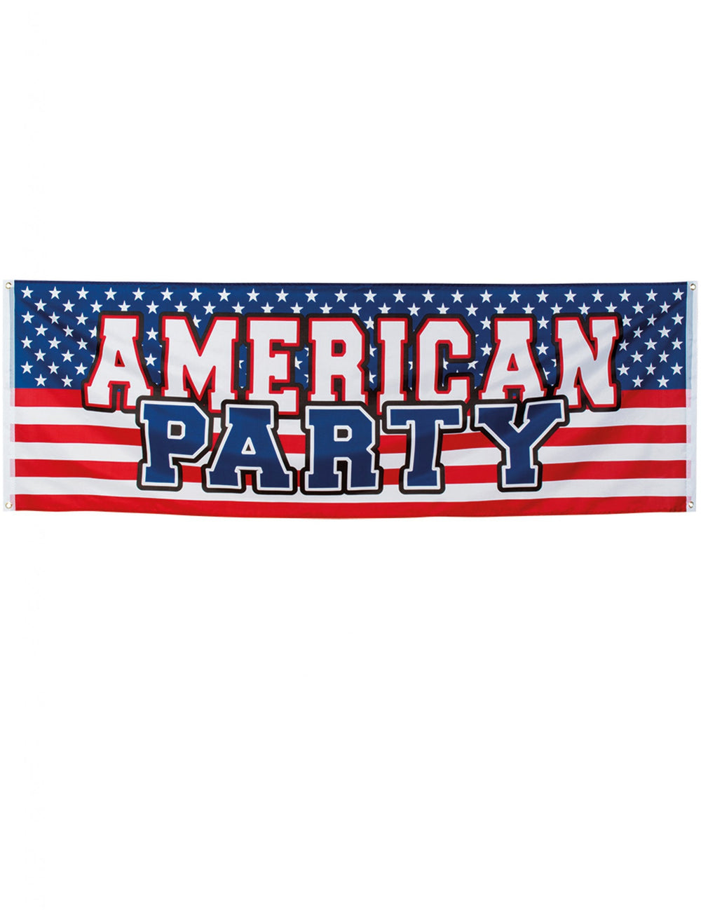 Bannière American Party pour fête bleu blanc rouge avec motif drapeau USA