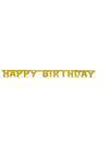 Guirlande articulée Happy Birthday doré