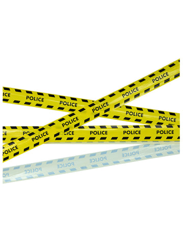 15-metrový žlto-čierny policajný dekoratívny banner