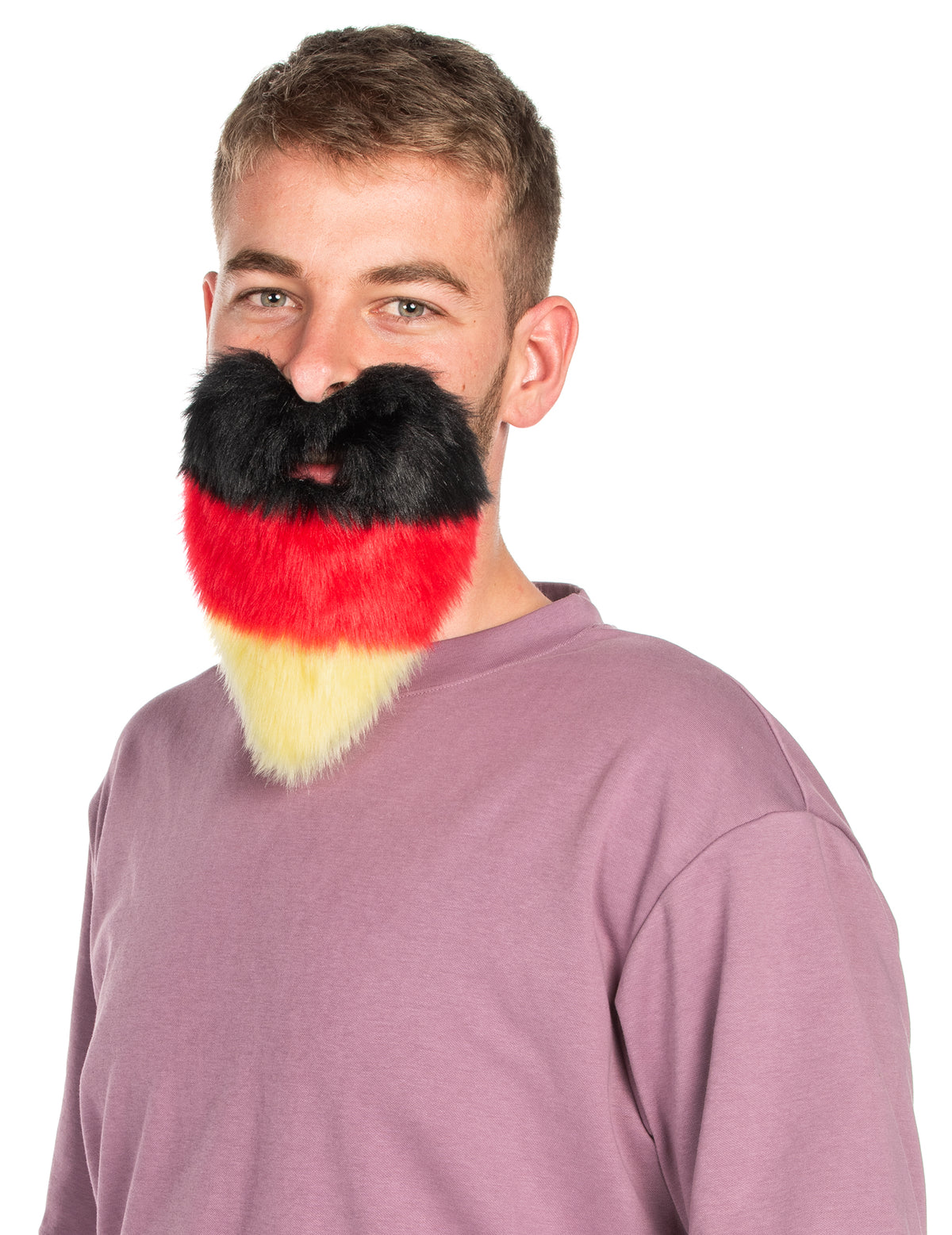 Barbe Allemagne pour adulte noir rouge et jaune