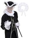 Collerette en satin baroque pour adulte blanc
