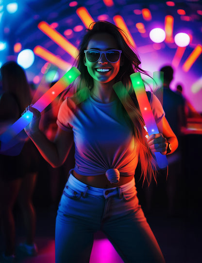 48 viacfarebných LED tyčíc cm