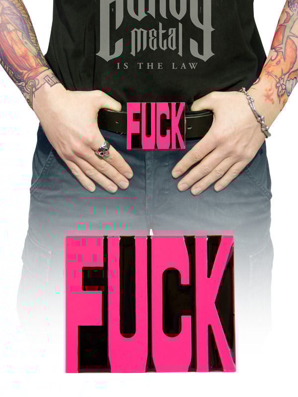 Pracka na opasok Fuck ružová 