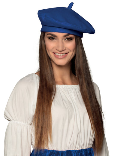 Béret basque pour adulte bleu