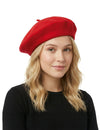 Béret basque pour adulte rouge