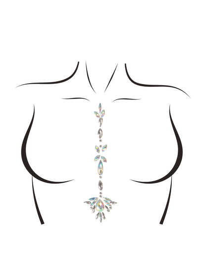 Bijoux pour le corps adhésifs jade pour femme irisés