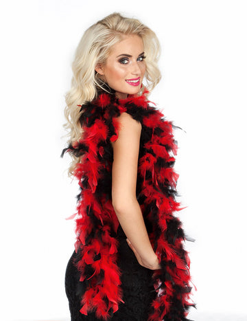 Červená a čierna boa 50 g