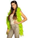Boa de plumes pour femme vert fluo 50 g