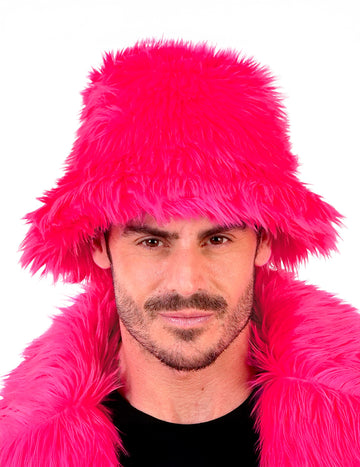 Dospelý neónový ružový vlasový bob