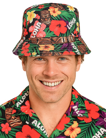 Havajský klobúk vedier s Aloha