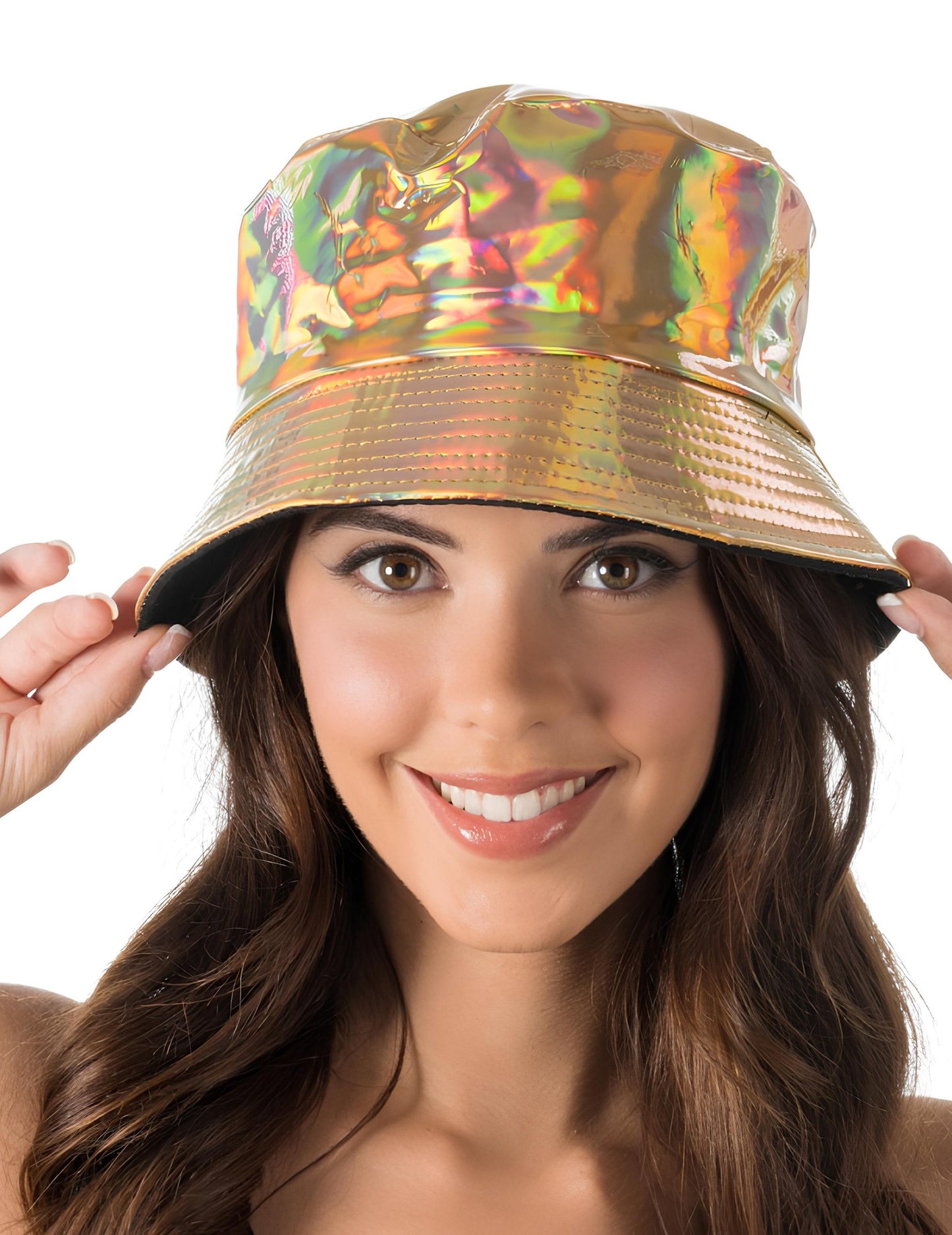 Zlatý dúhový klobúk pre dospelých 