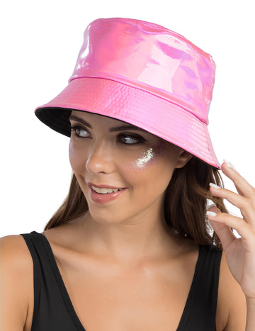 Dúhový ružový klobúk pre dospelých 