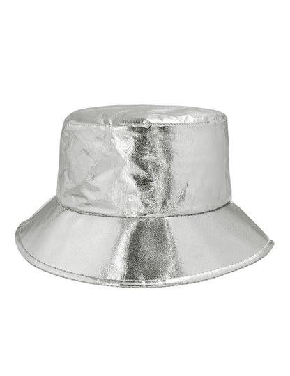 Strieborný kovový klobúk pre dospelých