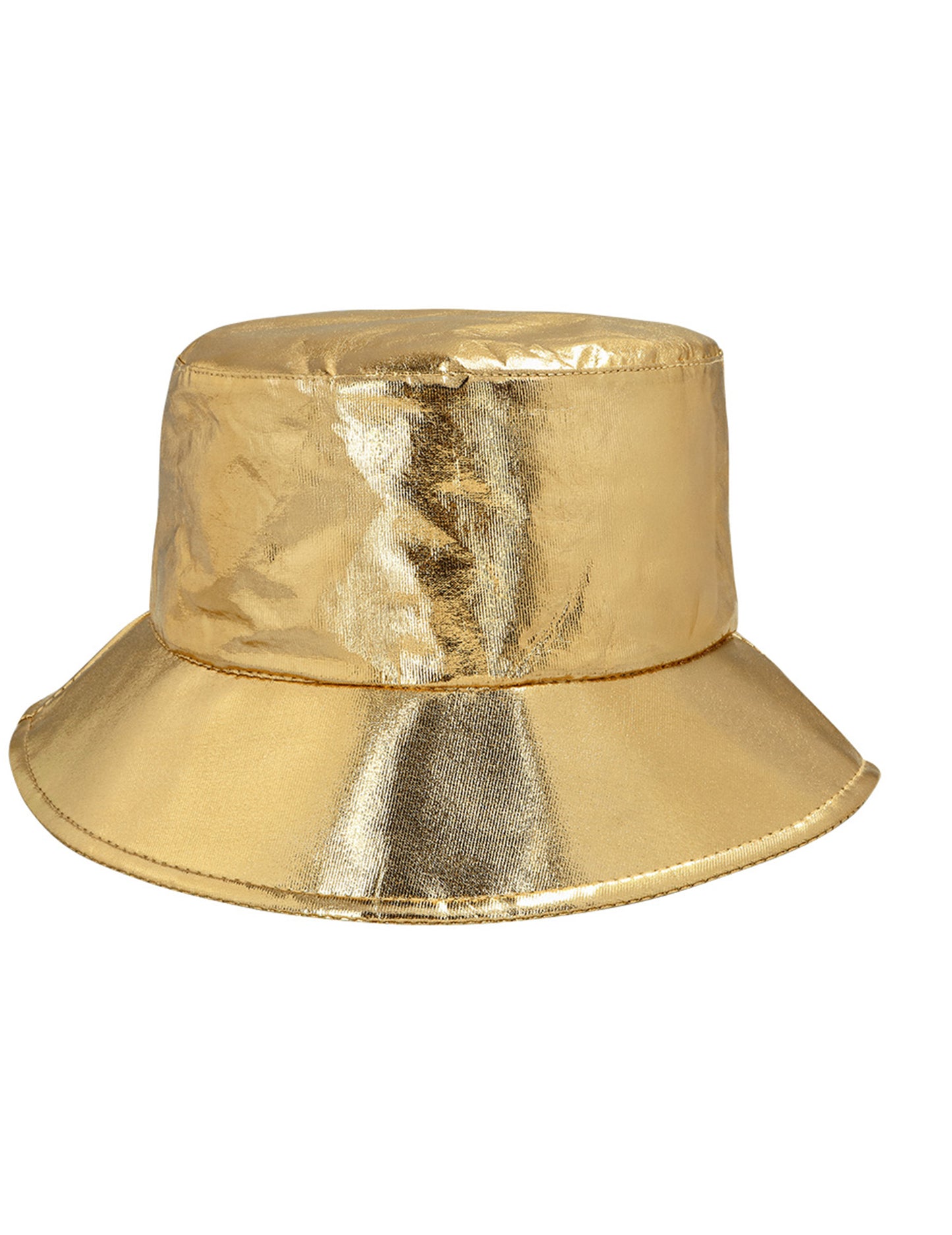 Zlatý kovový klobúk pre dospelých