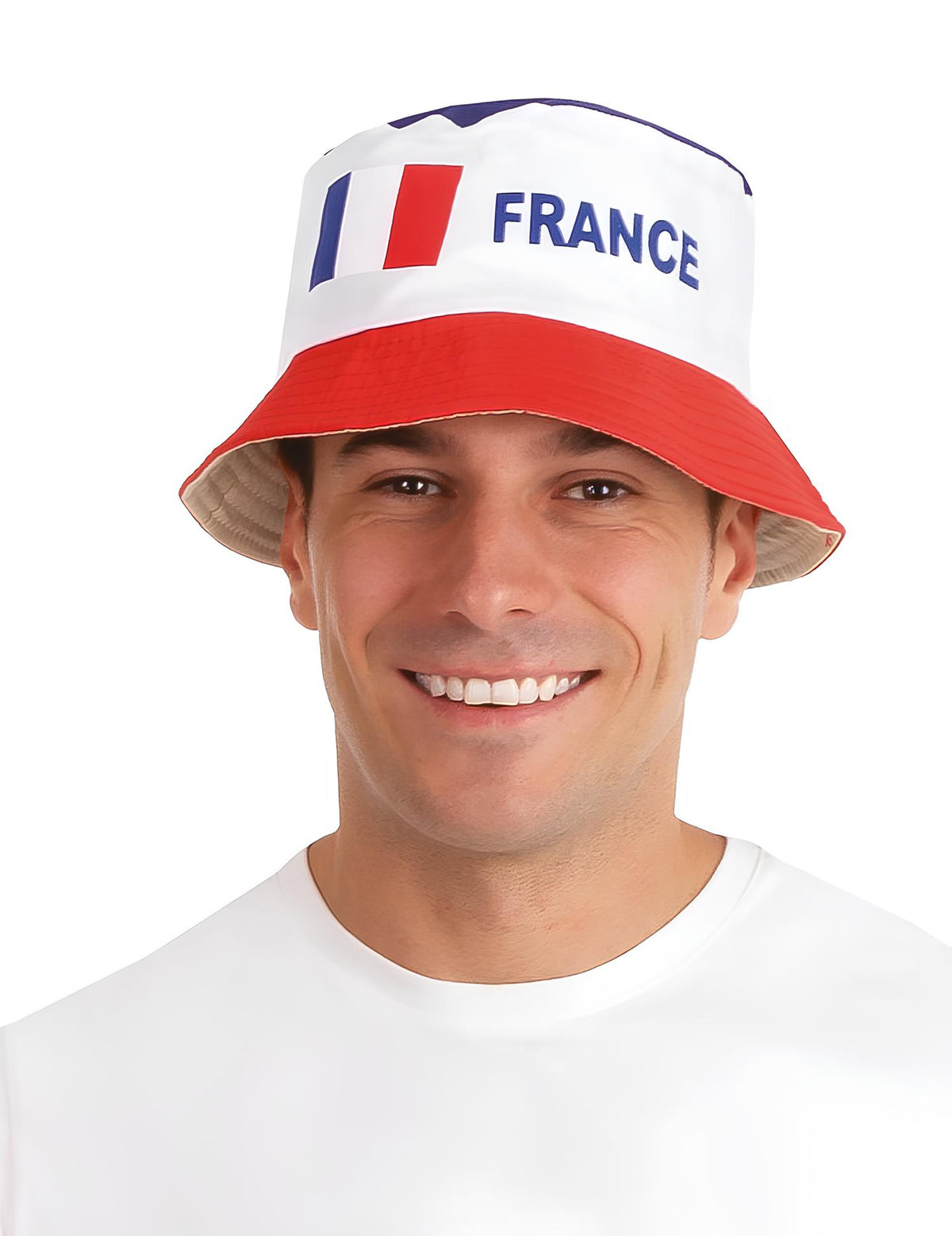 Bob supporter France pour adulte bleu blanc rouge avec inscription France