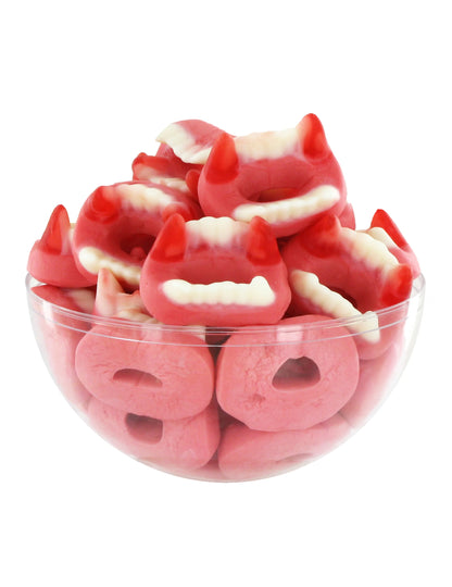 Bol rempli de bonbons dentiers vampire pour Halloween