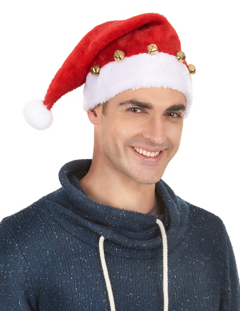 Bočný pohľad na čiapku santa claus