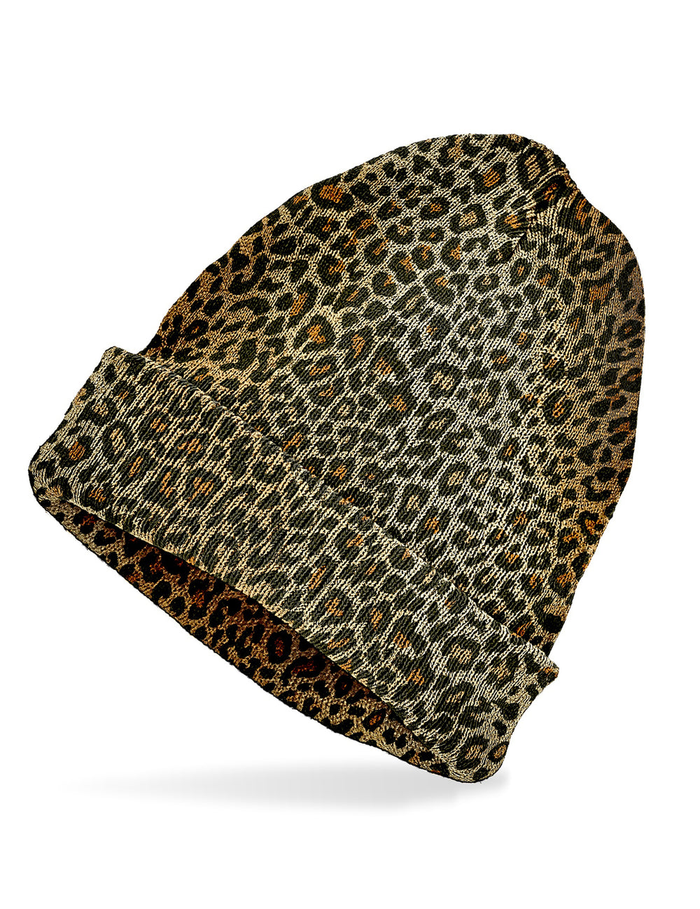 Bonnet léopard pour adulte marron et noir