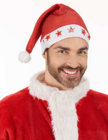 Svetlá čiapka Santa Clausa