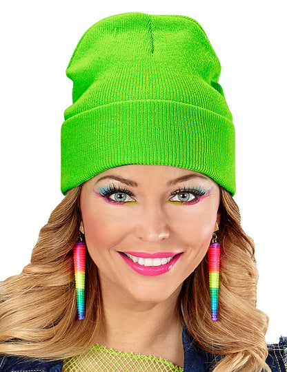 Fluorescenčná zelená čiapka pre dospelých
