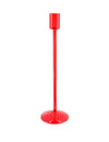 Bougeoir Élégance en verre rouge 8,5 x 30 cm