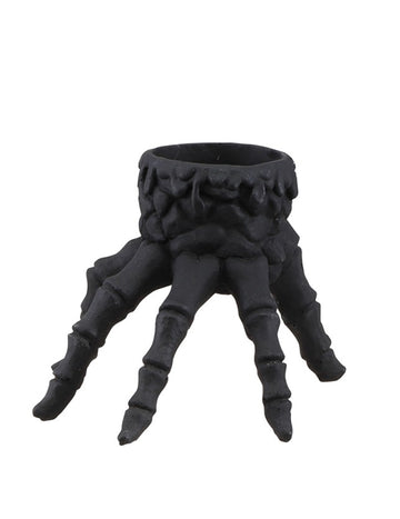 Držiak sviečok ruky s čiernou kostrou 13 cm