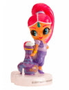 Bougie d'anniversaire Shimmer pour enfant rose et violette 3D