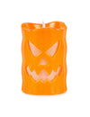 Bougie LED citrouille pour Halloween orange