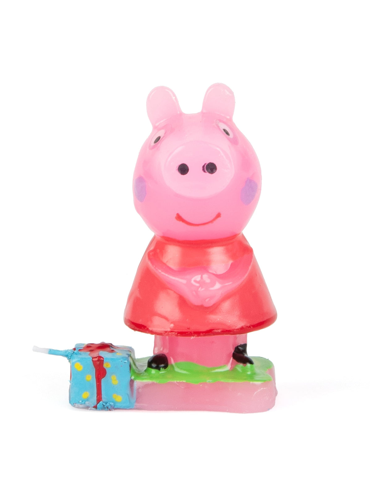Vue de face de la bougie Peppa Pig