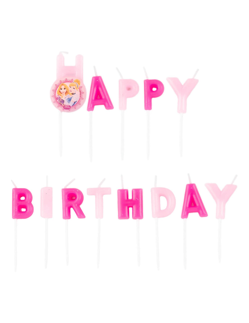 sviečky Happy Birthday Disney princezné pre dieťa ružová