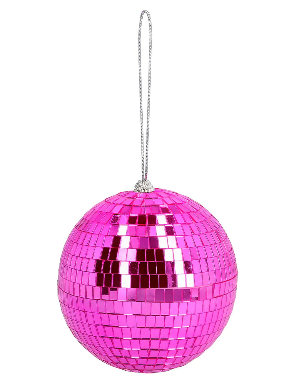 Gros plan sur la cordelette de suspension de la boule à facette disco pour décoration de fête