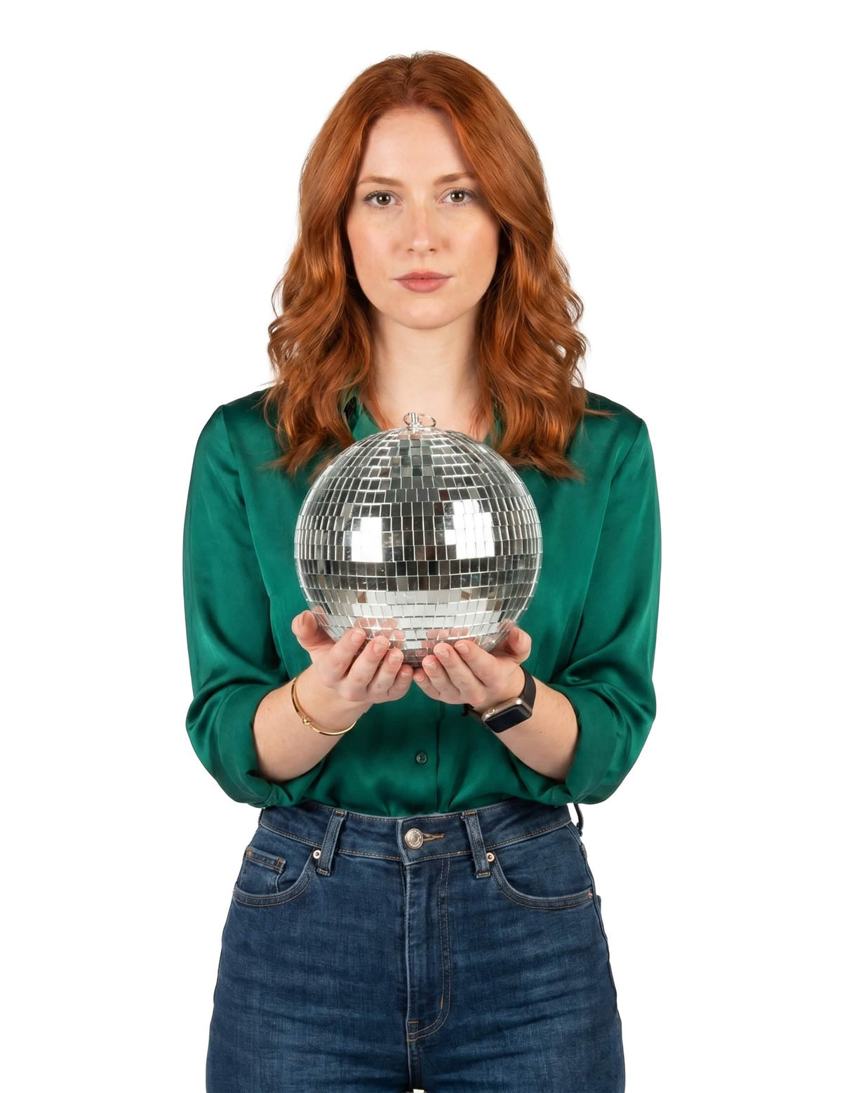 Strieborná disko guľa - M 20cm