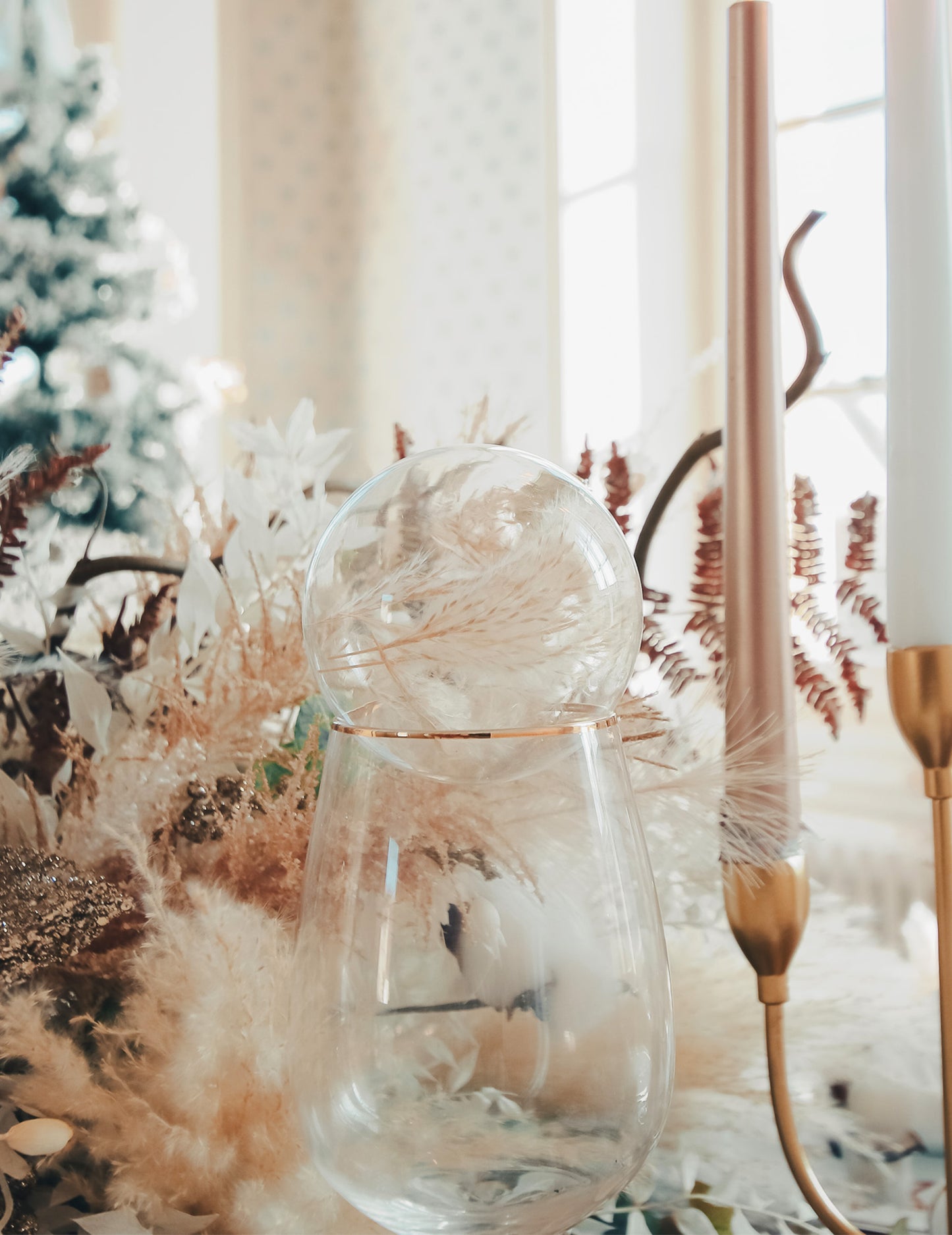 Prispôsobiteľná priehľadná vianočná guľa 8 x 9,5 cm zavesiť