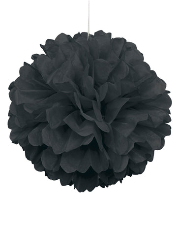 Čierna dekoratívna guľa s priemerom 40 cm 