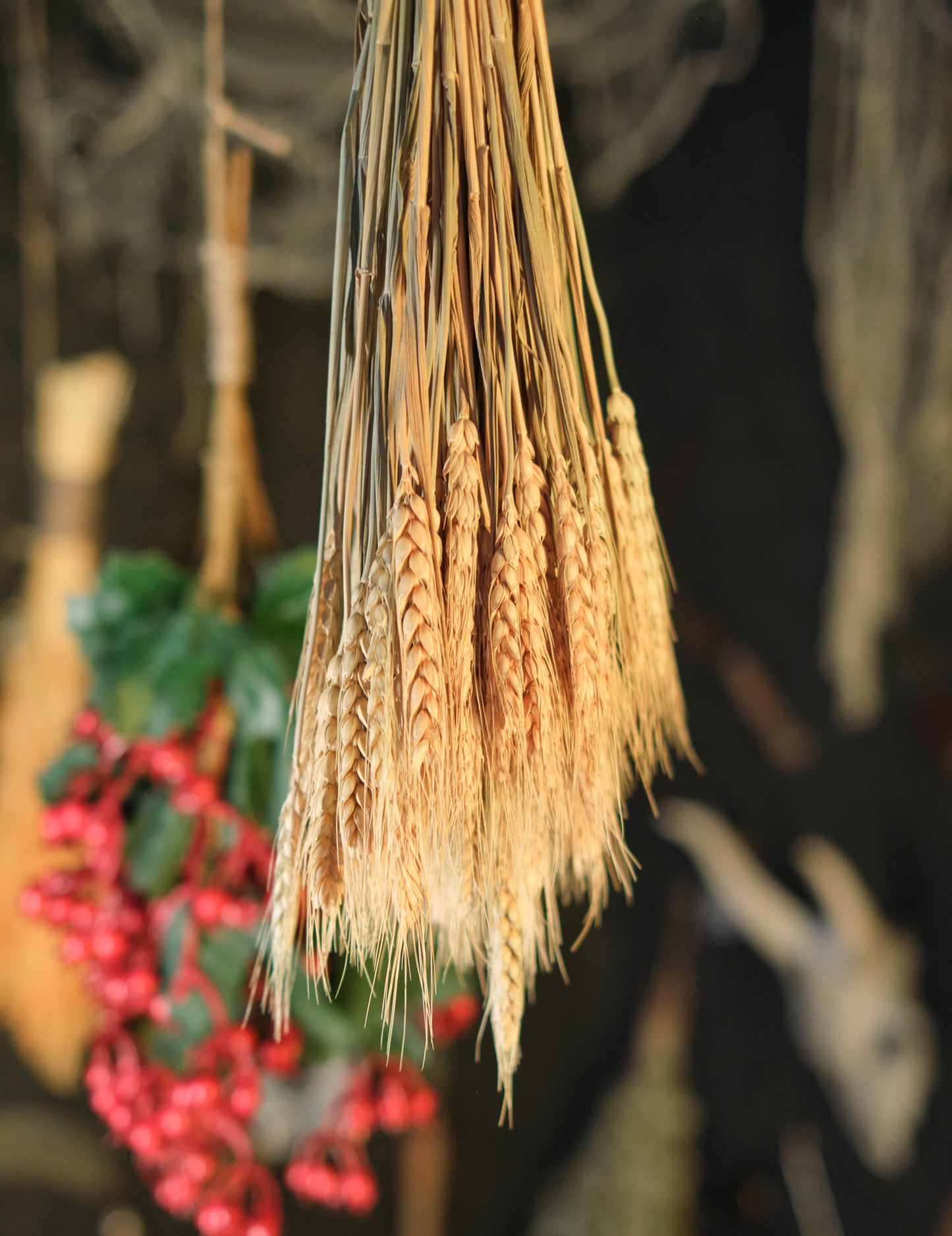 Kytica prírodných pšeničných uší 60 cm