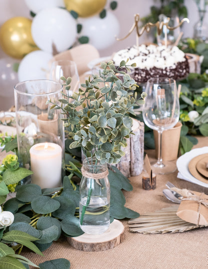Kytica zelených listov eukalyptu 35 cm rastlinná dekorácia