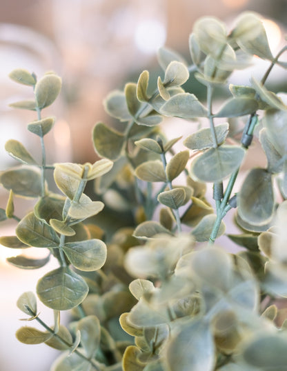 Kytica zelených listov eukalyptu 35 cm rastlinná dekorácia