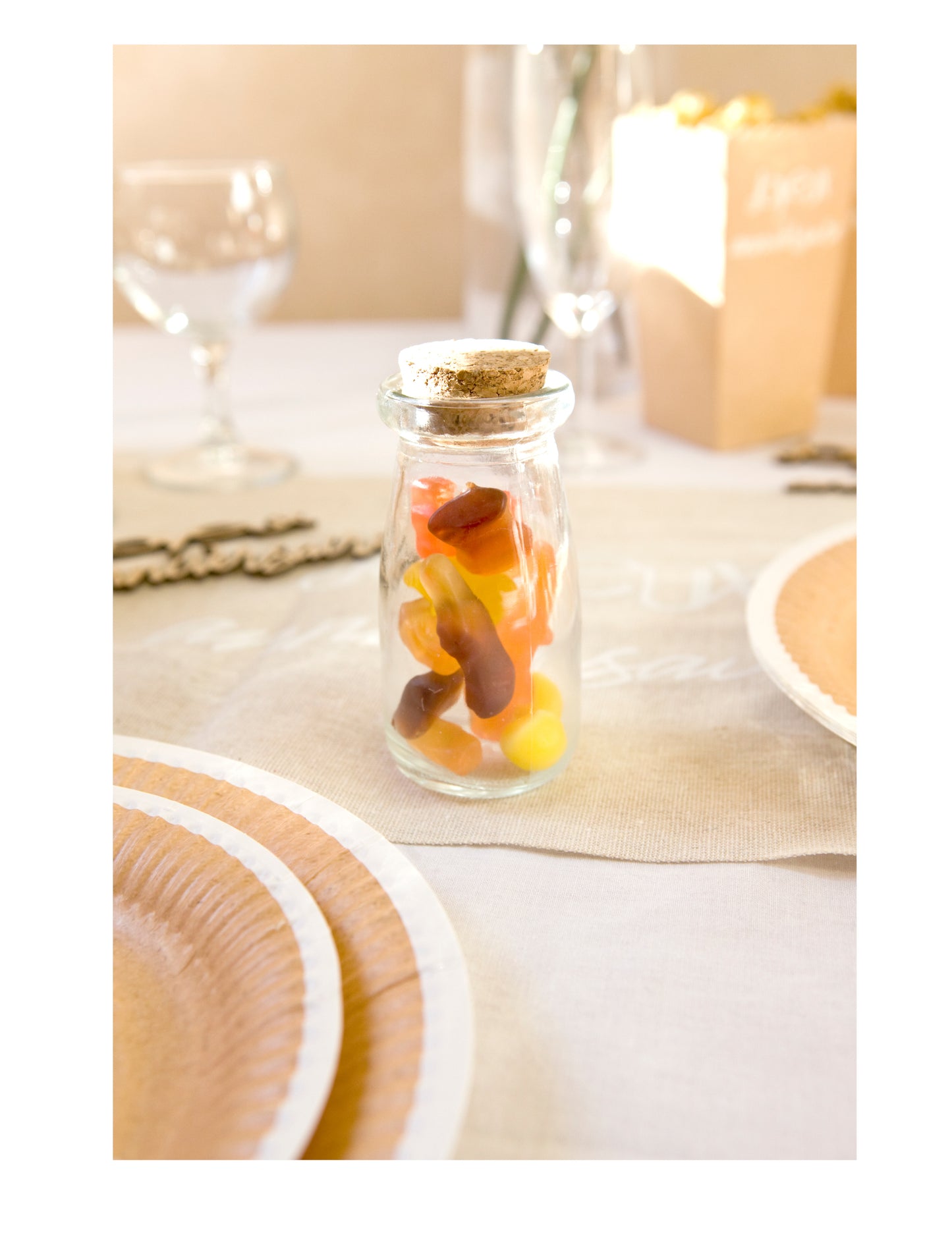 9,5 l sklenená fľaša s korkovou zátkou cm priehľadný na čokoládovú tyčinku