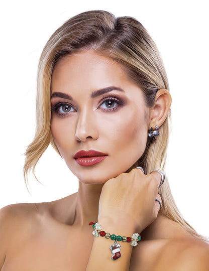 Vianočný náramok s ponožkou