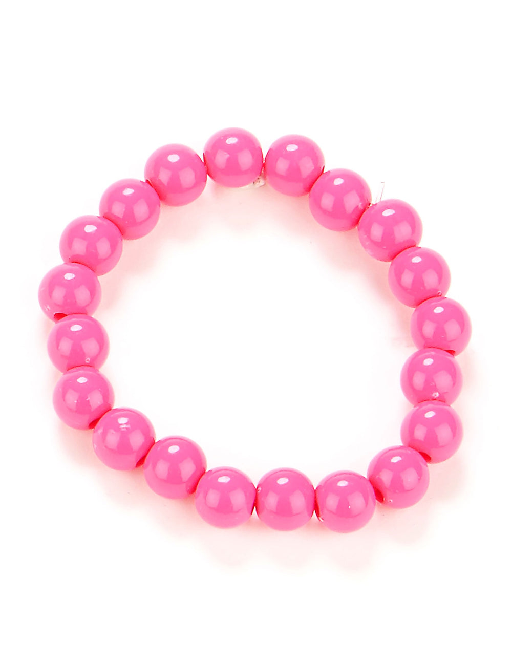 Bracelet perles pour adulte rose