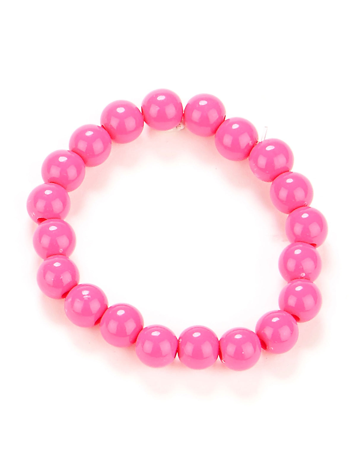 Bracelet perles pour adulte rose