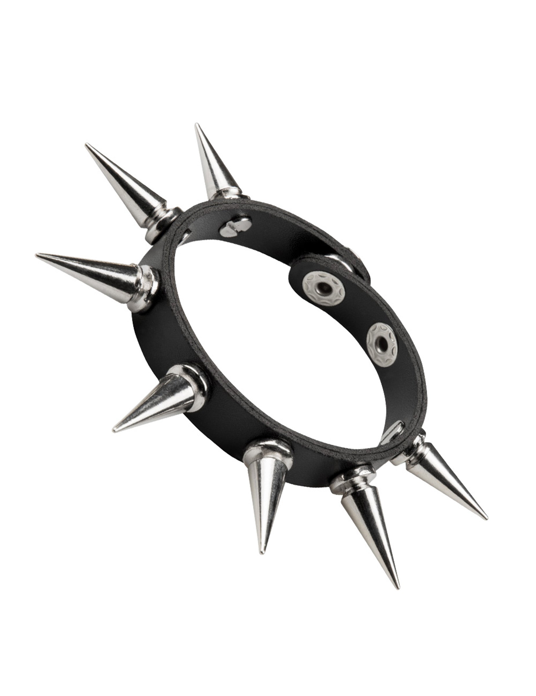Vue de profil du bracelet punk pour adulte