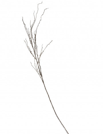 Rozprávková vetvička so zlatými trblietkami a flitrami 125 cm matný efekt