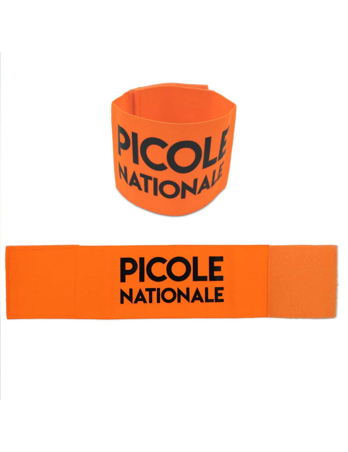 Brassard Picole nationale pour adulte orange et noir