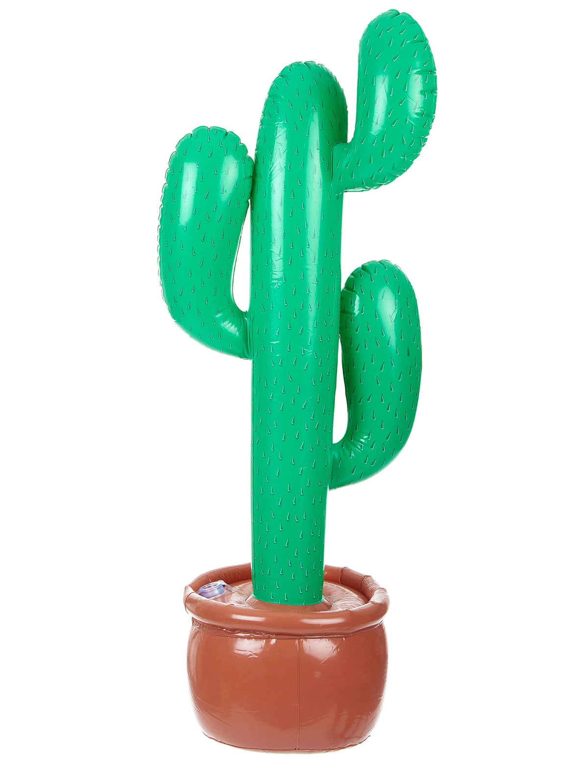 Cactus gonflable vert avec pot marron