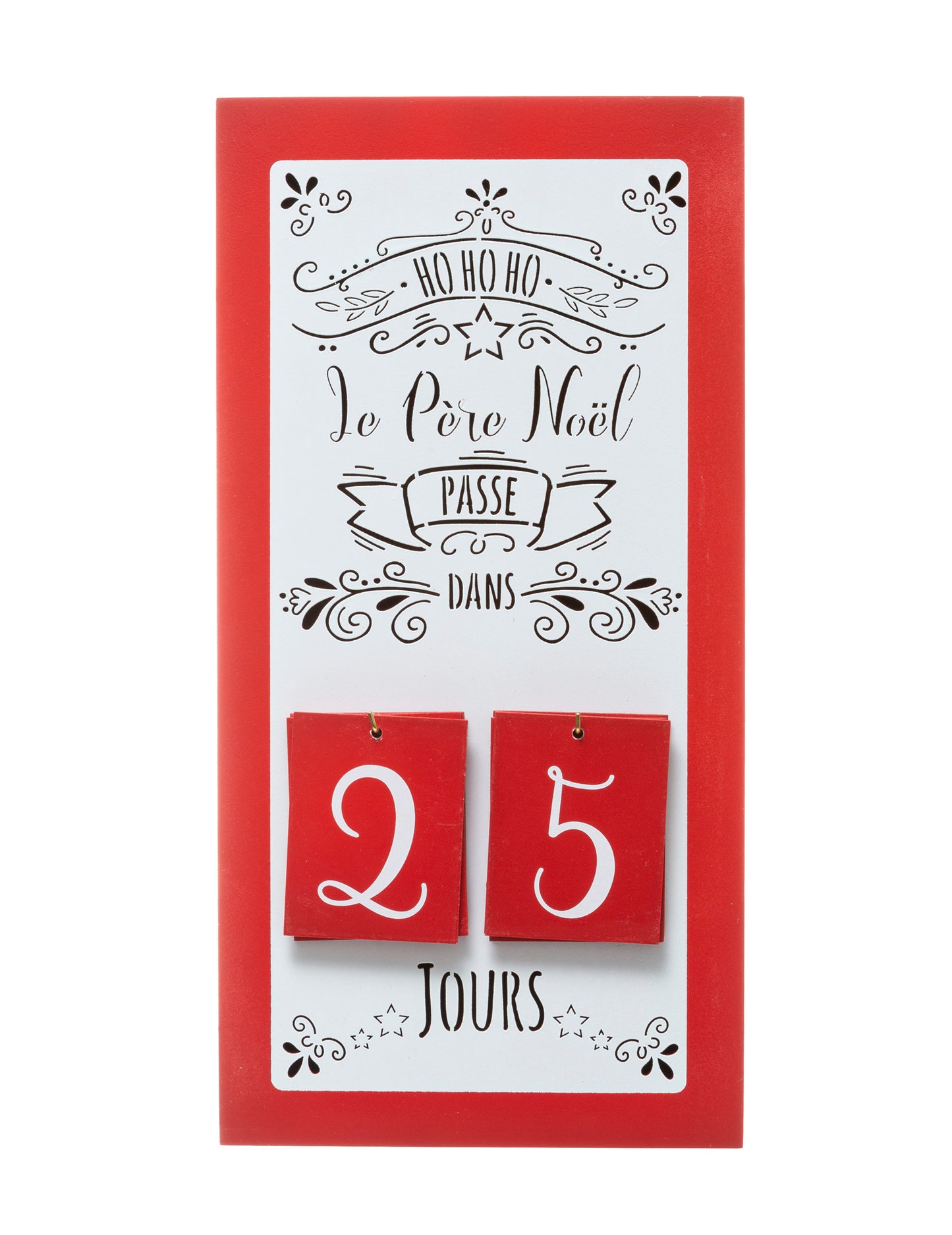 Drevený adventný kalendár s pultom 40 x 20 cm