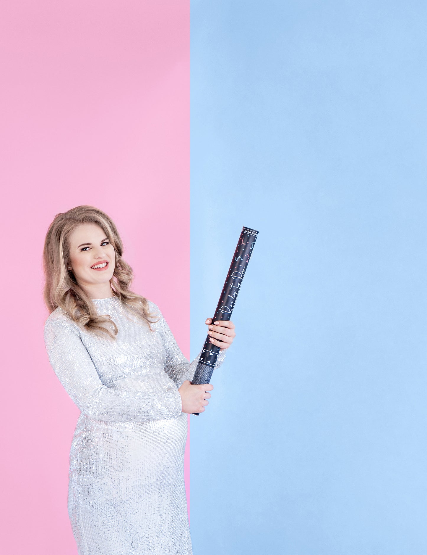 Modrý chlapec s konfetami, 60 cm detská oslava