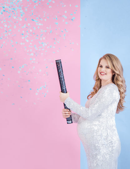 Modrý chlapec s konfetami, 60 cm detská oslava