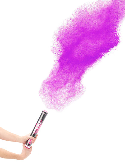 Canon à poudre pour fête rose