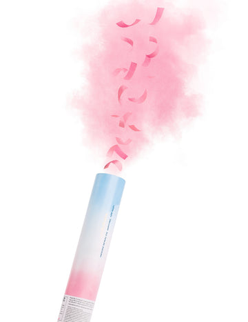 Prašné delo a ružové konfety 30 cm